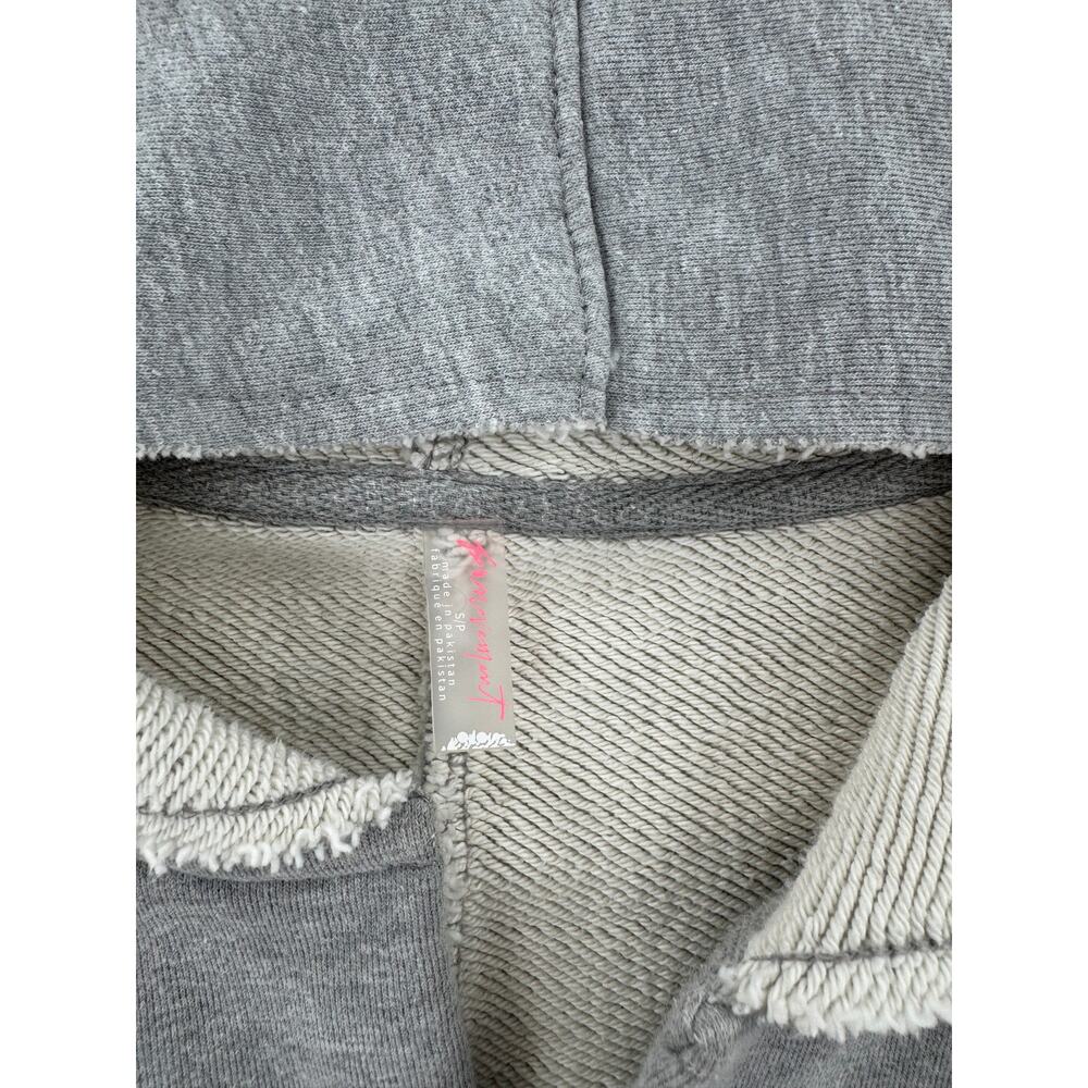 Free People Movement Gray Free Spirit Tunic Hoodie Sweatshirt Small Oversized - Picture 6 of 9